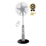 Ventilateur Rechargeable 18" Rsf-918 R-B Autonomie De 7h + Télécommande + Veilleuse