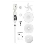 Ventilateur Silencieux / Rechargeable - 3 vitesse avec rotation