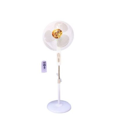 Ventilateur Sur Pied avec Télécommande -qualité - Blanc