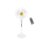 Ventilateur Sur Pied - Blanc - Evernal + Télécommande