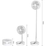 Ventilateur sur pied portable multifonction rechargeable par USB - 3 vitesse