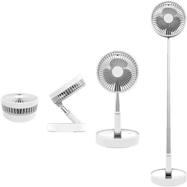 Ventilateur sur pied portable multifonction rechargeable par USB - 3 vitesse