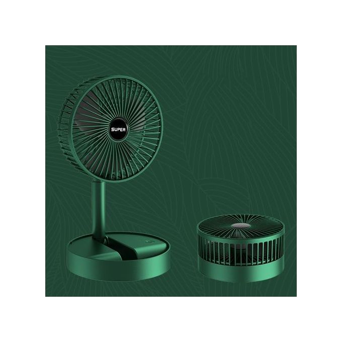 Ventilateur sur pied rétractable,Style : Rechargeable