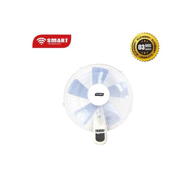 Ventilateurs Mural 16 Pouce+Télécommande - STV-1654WRCC - Blanc - Garantie 3Mois