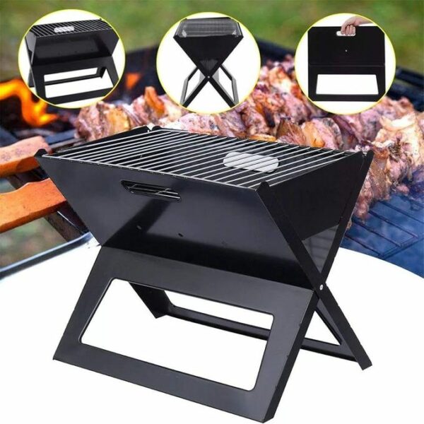 Gril barbecue pliable Sénégal – Acier inox, portable et pliable en X - Lenix Dakar Sénégal