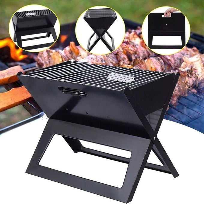 Gril barbecue pliable Sénégal – Acier inox, portable et pliable en X - Lenix Dakar Sénégal
