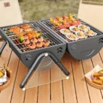 Grill à Charbon Portable Double Face – Barbecue Compact à Dakar, Sénégal