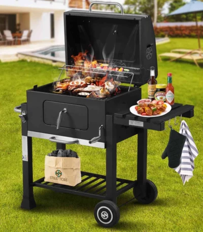 Strattore BBQ Grill au Charbon – Barbecue Fumoir Portable XL - Lenix dakar senegal