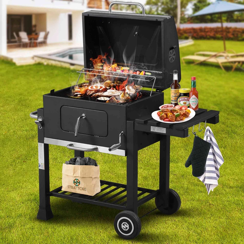 Strattore BBQ Grill au Charbon – Barbecue Fumoir Portable XL - Lenix dakar senegal