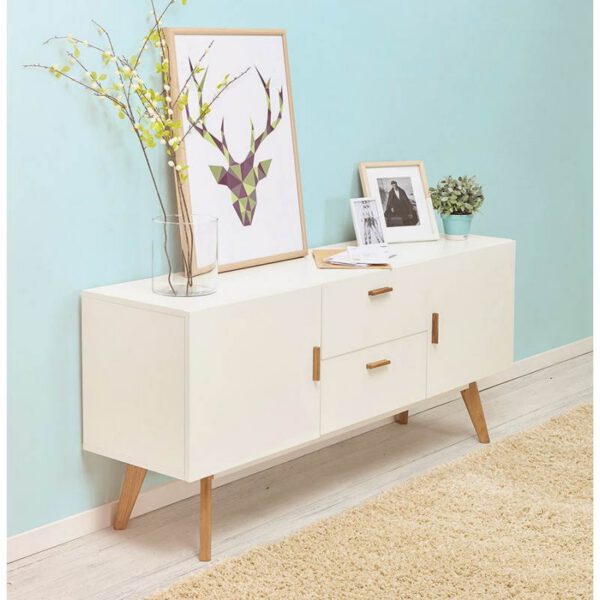 Acheter Armoire de Rangement 2 portes en bois KARL (Blanc mat) au meilleur prix. - Astra - Dakar, Sénégal