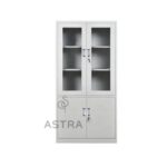 Armoire de Rangement Metal Semi-Vitré