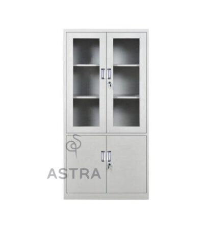 Armoire de Rangement Metal Semi-Vitré