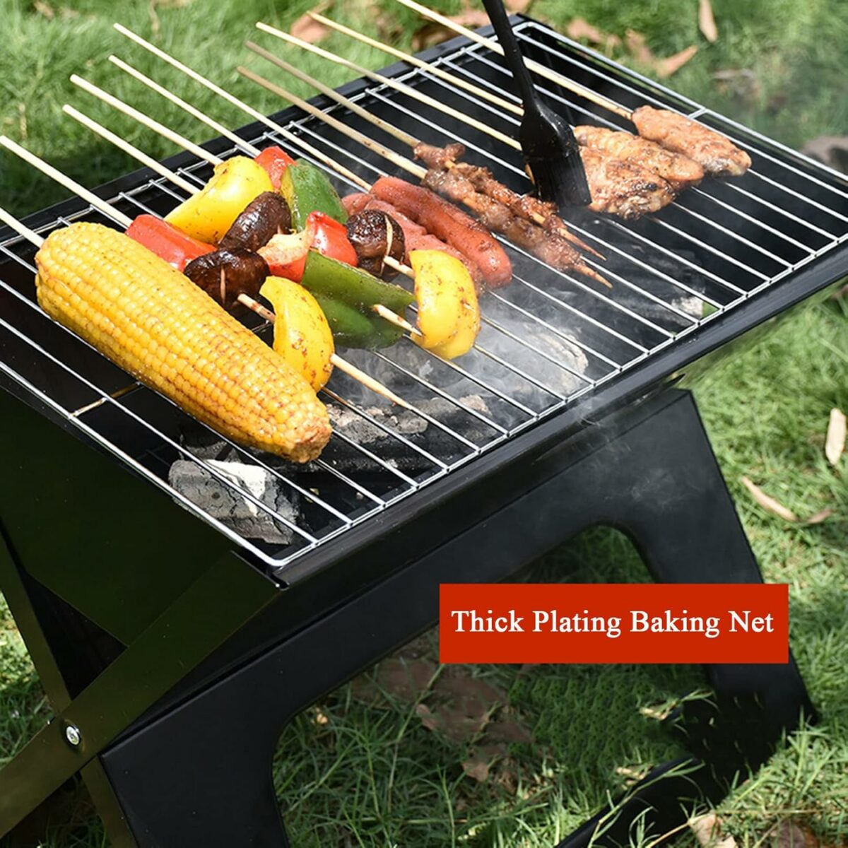 Gril barbecue pliable Sénégal – Acier inox, portable et pliable en X - Lenix Dakar Sénégal