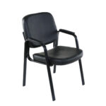 Chaise d'attente empilable simili cuir