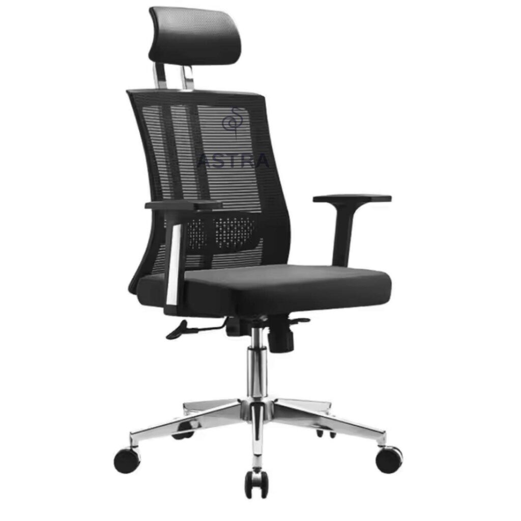 Chaise de Bureau Ergonomique - avec Support Métallique