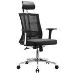 Chaise de Bureau Ergonomique - avec Support Métallique