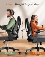 Chaise de Bureau Ergonomique en Maille