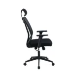 Chaise de bureau maille avec appuie-tête réglable et accoudoir
