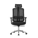 Chaise de bureau maille avec appuie-tête réglable et accoudoir