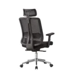 Chaise de bureau maille avec appuie-tête réglable et accoudoir