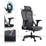 Chaise Ergonomique – Confort et Soutien Lombaire Réglable