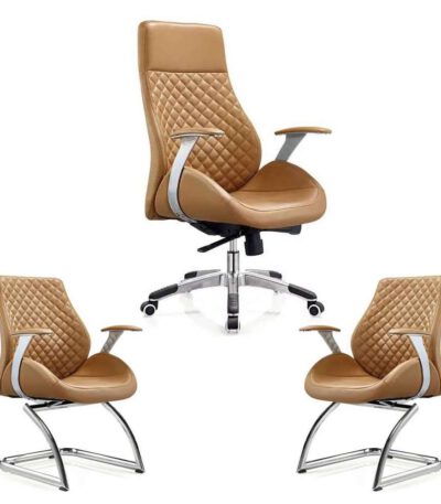 Ensemble Fauteuil Bureau + 2 fauteuils Visiteur