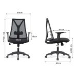 Fauteuil de bureau Ergonomique pivotant en maille