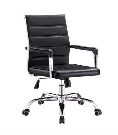 Fauteuil de Bureau Pivotant de Direction en Similicuir