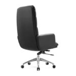 Fauteuil Ministre en Simili Cuir Noir
