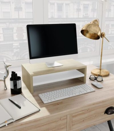 Mini Table de Bureau pour Ordinateur avec Rangement Clavier sur Commande