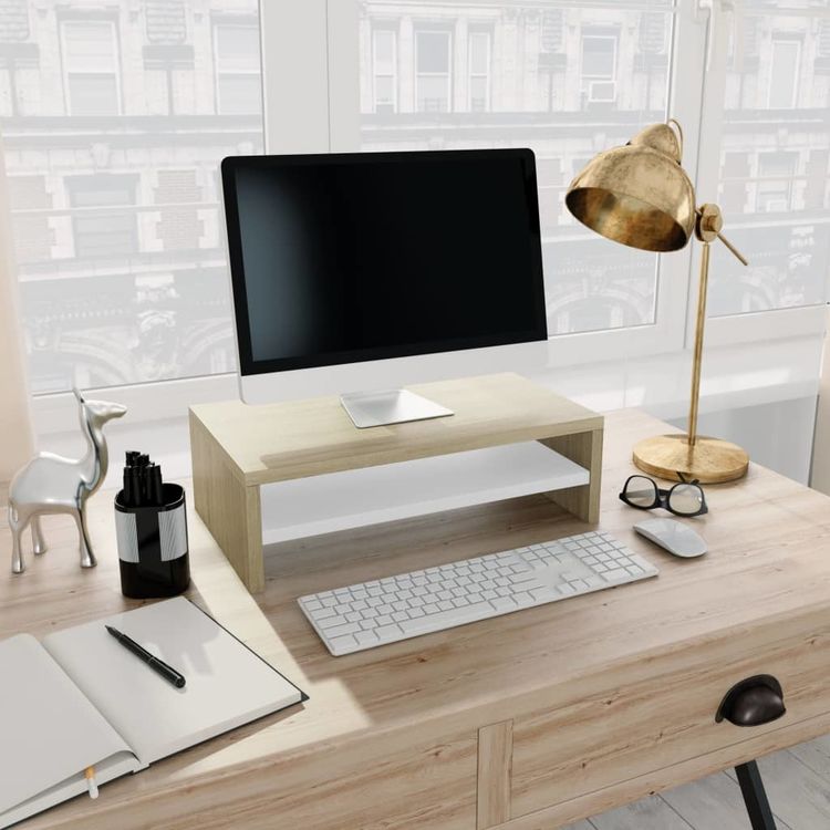 Mini Table de Bureau pour Ordinateur avec Rangement Clavier sur Commande