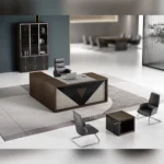 Pack Bureau 1m60 avec Rangement 2 Portes et Table Basse
