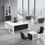 Pack Bureau 1m60 avec Rangement 2 Portes et Table Basse