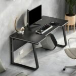Grande table de bureau d’ordinateur moderne avec plateau bois – 120 cm - Lenix - Dakar Sénégal