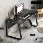 Grande table de bureau d’ordinateur moderne avec plateau bois – 120 cm - Lenix - Dakar Sénégal