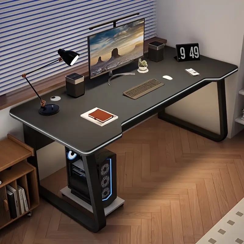 Grande table de bureau d’ordinateur moderne avec plateau bois – 120 cm - Lenix - Dakar Sénégal